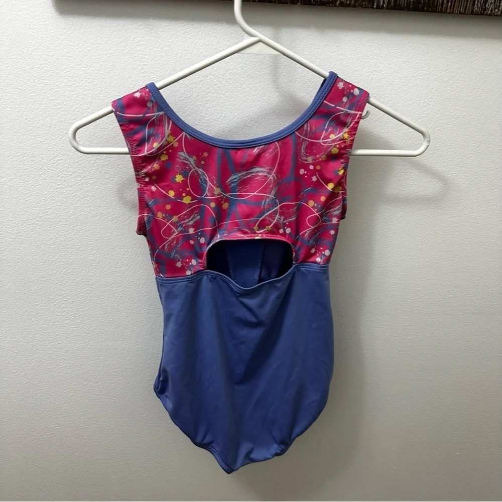 Cat & Jack Gymnastics Leotard Purple and Hot Pink SizeL (10/12)